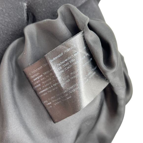 Cinzia Rocca Due Black Three Button Mid Length Virgin Wool Cashmere Coat‎ US 8 - Picture 10 of 10